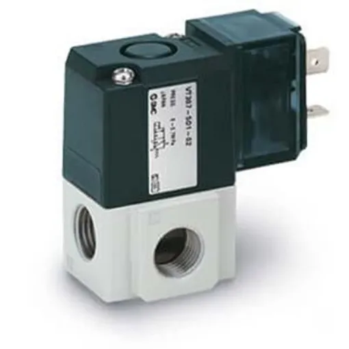 SMC Flow Control Pneumatic Solenoid Valve - Solenoid VT Series 24V dc - VT307K-5D1-01F-Q product image