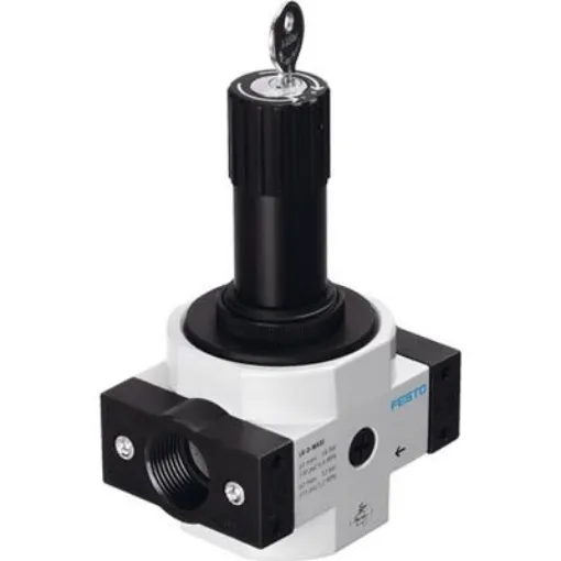 Festo G 1/2 Pneumatic Regulator - 0.5bar to 7bar, 16bar max. input, 194661 - LRS-1/2-D-7-O-MAXI product image