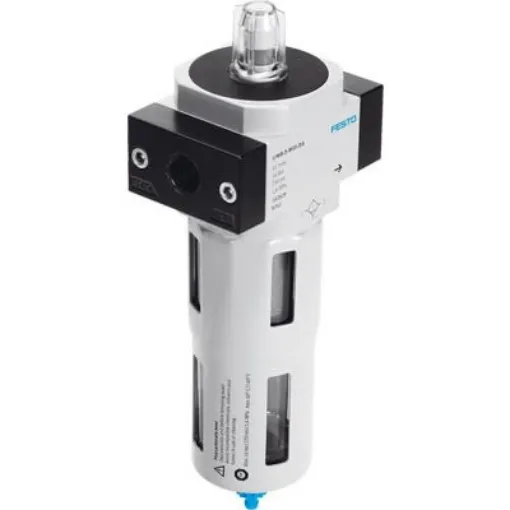 Festo LFMB series 1µm G 3/4 2bar to 12 bar Pneumatic Filter 1980L/min max with Automatic drain - LFMB-3/4-D-MIDI-DA-A product image