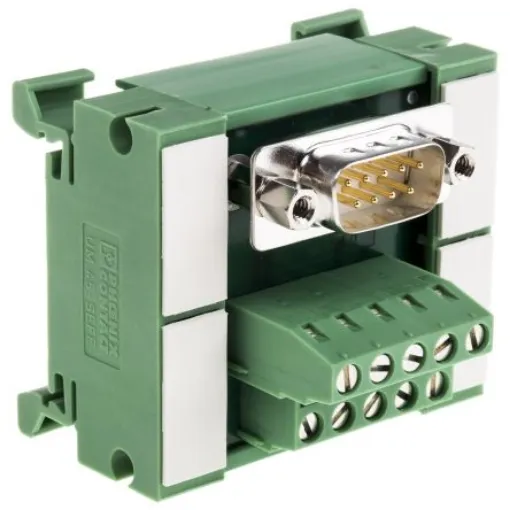 Phoenix Contact 9-Contact Male Interface Module, D-sub Connector, DIN Rail Mount, 2.5A - 2962777 product image