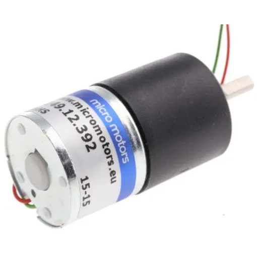 Micromotors Brushed Geared DC Geared Motor, 12 V dc, 20 Ncm, 5 rpm, 4mm Shaft Diameter - L149-12-392 product image