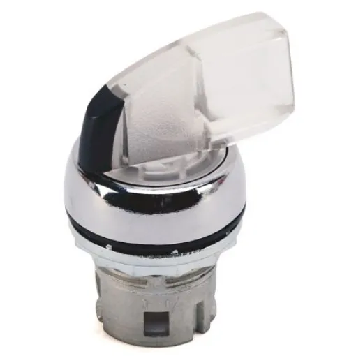 Rockwell Automation 800FM Series Clear Illuminated Maintained Push Button, 22.5mm Cutout, IP66 - 800FM-LHM37 product image