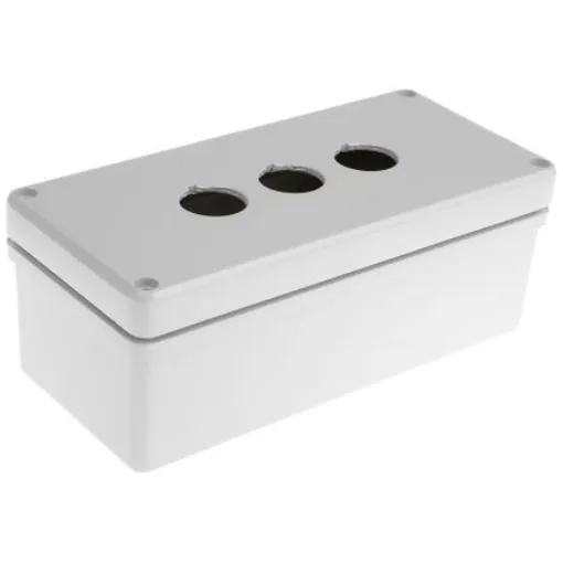 Eaton RAL7032 Aluminium RMQ Titan Push Button Enclosure - 3 Hole 22mm Diameter - 118461 M22-I3M-SAL product image