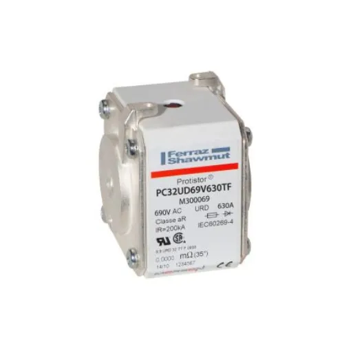 Mersen 630A size 32 FF Square Body Fuse, aR, 700V - M300069 product image