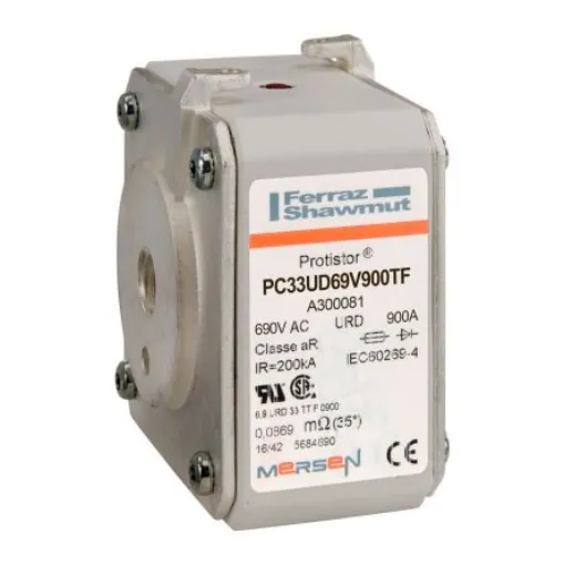 Mersen 900A size 33 FF Square Body Fuse, aR, 700V - A300081 product image