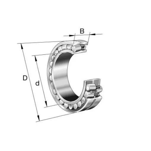 FAG 23064-BEA-XL-K-MB1-C3 320mm I.D Spherical Roller Bearing Roller Bearing, 480mm O.D product image