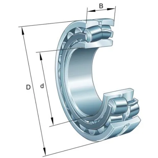 FAG 22317-E1-XL-K-C3 85mm I.D Spherical Roller Bearing Roller Bearing, 180mm O.D product image