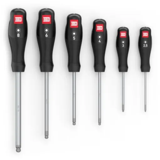 INBUS Allen Hexagon Screwdriver Set, 6-Piece - 79863 product image