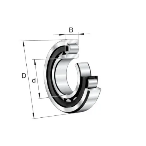 FAG NU313-E-XL-TVP2-C3 65mm I.D Cylindrical Cylindrical Roller Bearing, 140mm O.D product image