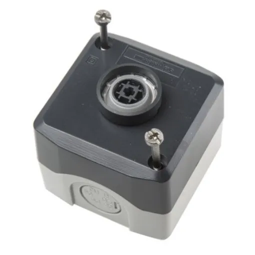 Schneider Electric Spring Return Enclosed Push Button - SPST, Polycarbonate, Red, O - XALD112 product image