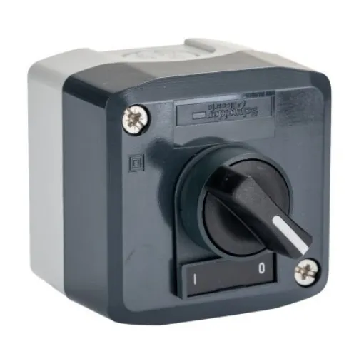 Schneider Electric Start-Stop Control Station Switch - SPST, Polycarbonate, 1 Cutouts, I, O, IP66, IP67, IP69K - XALD134 product image