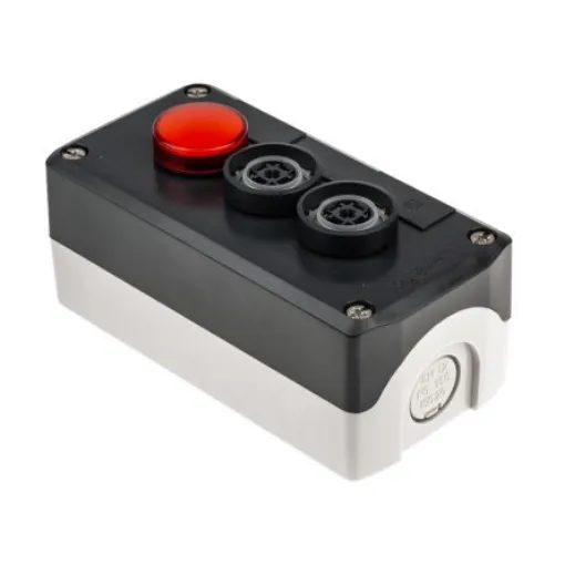 Schneider Electric Spring Return Enclosed Push Button - SPST, SPST, Polycarbonate, I/O, IP66, IP67 - XALD363M product image