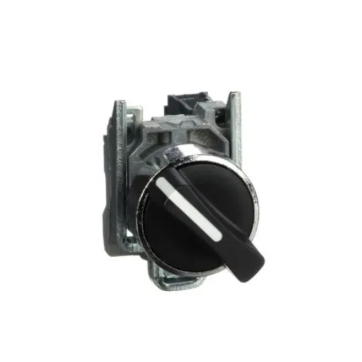 Schneider Electric Knob Selector Switch - (SPST) 22mm Cutout Diameter 2 Positions - XB4BD21 product image