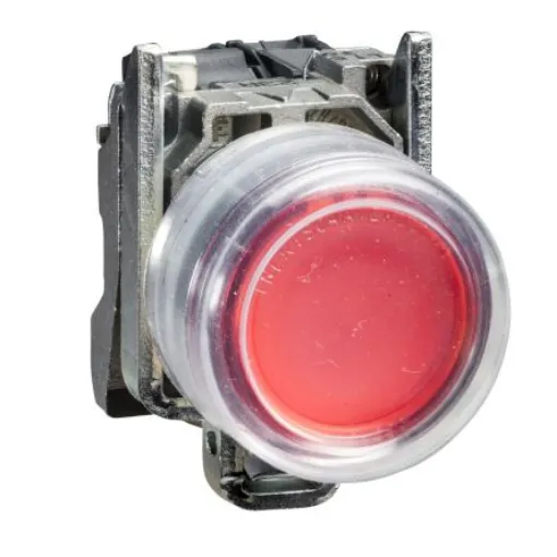 Schneider Electric Harmony XB4 Series Push Button, Panel Mount, 22mm Cutout, SPST, IP66, IP67, IP69(IP69K) - XB4BP42 product image