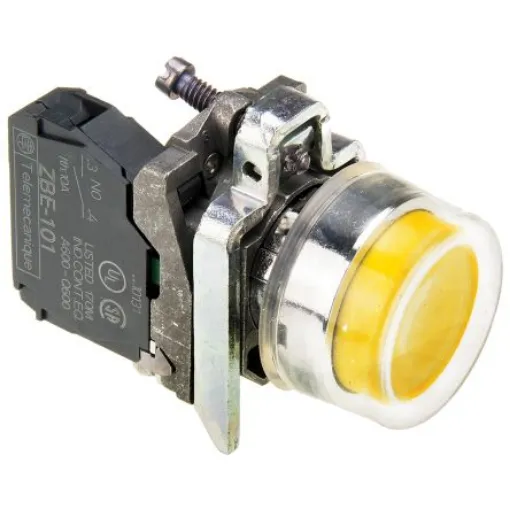 Schneider Electric Harmony XB4 Series Push Button, Panel Mount, 22mm Cutout, SPST, IP66, IP67 - XB4BP51 product image
