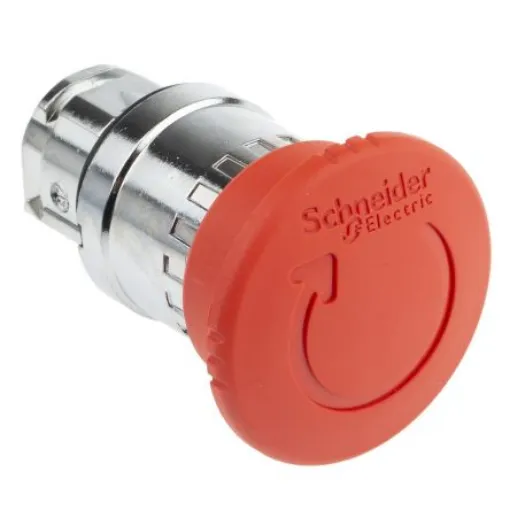 Schneider Electric Harmony XB4 Series Twist Release Emergency Stop Push Button, Panel Mount, 22mm Cutout, IP66, IP67, - ZB4BS844 product image