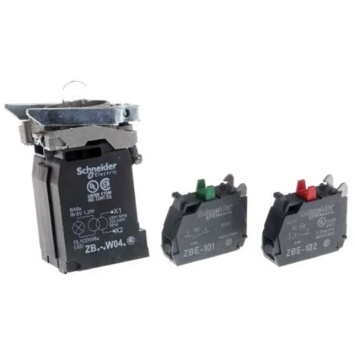 Schneider Electric Harmony XB4 Series Contact & Light Block, 230V ac, 1 NO + 1 NC - ZB4BW045 product image