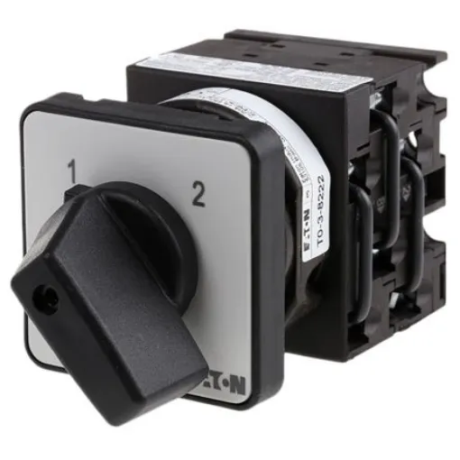Eaton, 3P 2 Position Changeover Cam Switch, 20A - 78819005 T0-3-8222/E/EZ-P1(RS332-177) product image