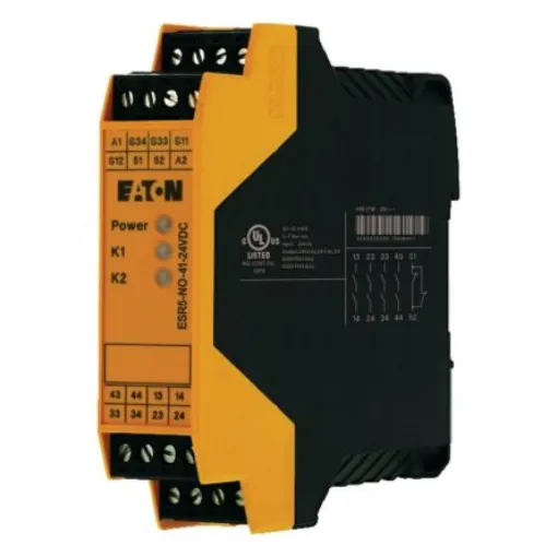 Eaton ESR5 EP-4010 Emergency Stop Safety Relay, 24V dc, Single Channel - EP-401060 ESR5-NO-41-24VDC product image