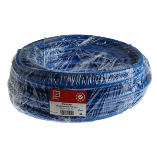 RS PRO PVC, Hose Pipe, 8mm ID, 13.5mm OD, Blue, 25m - 3396089 product image
