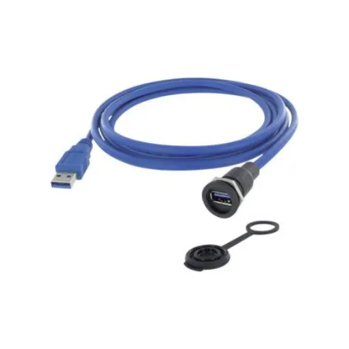 Encitech Connectors USB 3.0, Male M16 to Type A Plug, 1.5m - 1310-1015-03 product image