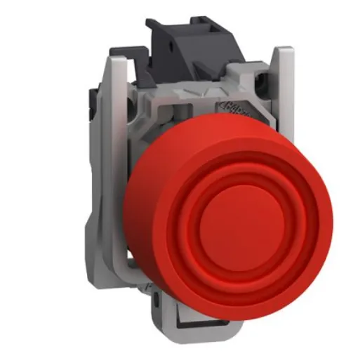 Schneider Electric XB4B Series Push Button Switch, Spring Return, Through Hole, 22mm Cutout, SPST, 415V, IP66 - XB4BPS42GEX product image
