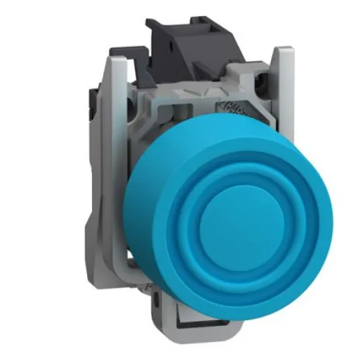 Schneider Electric XB4B Series Push Button Switch, Spring Return, Through Hole, 22mm Cutout, 1NO, 415V, IP66 - XB4BPS61GEX product image