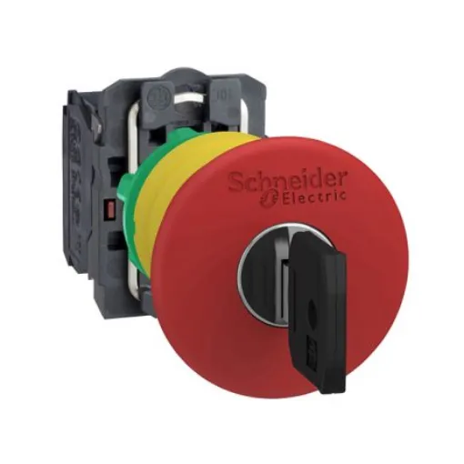 Schneider Electric XB5A Series Push Button Switch, Slow Break, Screw Mount, 22mm Cutout, SPST, 600V, IP66, IP67, IP69, - XB5AS9444S40 product image