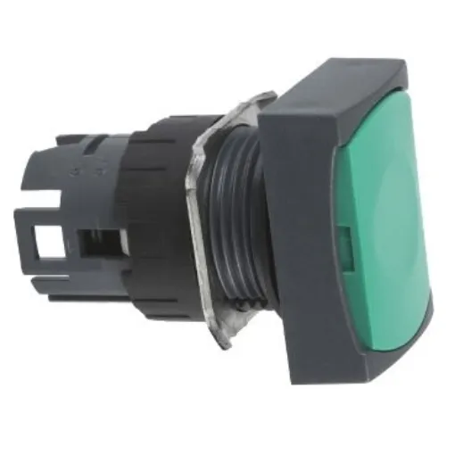 Schneider Electric Harmony XB6 Series Green Spring Return Push Button Head, 16mm Cutout, IP65 - ZB6DA3 product image