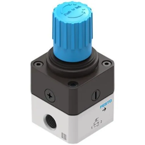 Festo G 1/4 Regulator -, 1/4 in, 12bar max. input, LRP-1/4-10-F1A product image
