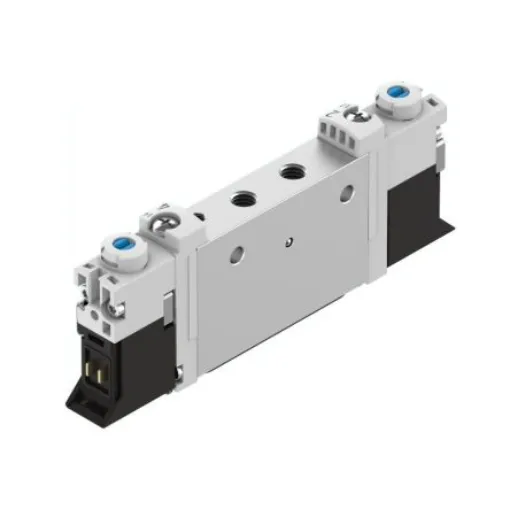 Festo 2x3/2-Way, Closed, Monostable Pneumatic Solenoid Valve - Electrical M5 VUVG Series 24V - VUVG-L10-T32U-MZT-M5-1H2L-F1A product image