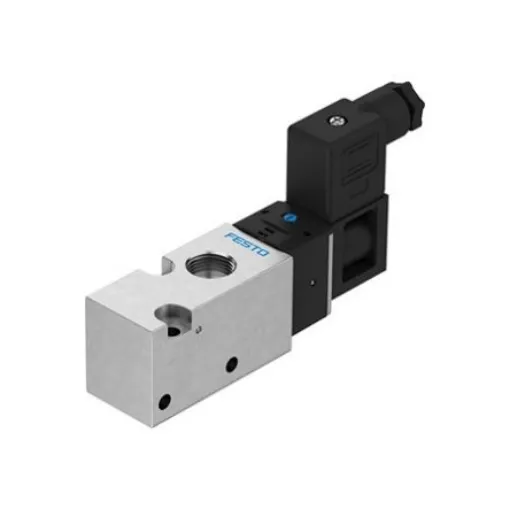 Festo 3/2 - Way, Closed, Monostable Solenoid Valve - Electrical G 3/8 VUVS Series 24V dc - VUVS-LK30-M32C-AD-G38-1B2+GL-S product image