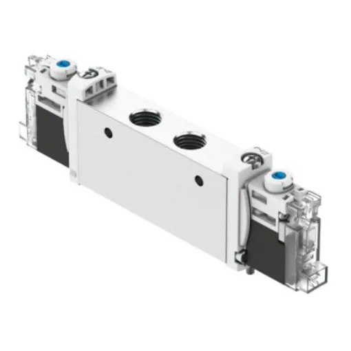 Festo 2x3/2-Way, Monostable, Open/Closed Pneumatic Solenoid Valve - Electrical G 1/8 VUVG Series 24V - VUVG-L14-T32H-AZT-G18-1H2L-F1A product image