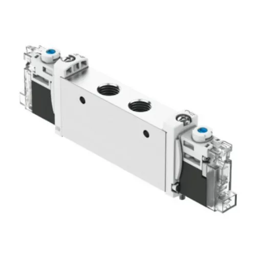 Festo 2x3/2-Way, Monostable, Open/Closed Pneumatic Solenoid Valve - Electrical G 1/8 VUVG Series 24V - VUVG-L14-T32H-MZT-G18-1H2L-F1A product image