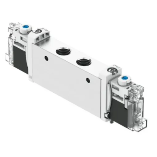 Festo 2x3/2-Way, Monostable, Open Pneumatic Solenoid Valve - Electrical G 1/8 VUVG Series 24V - VUVG-L14-T32U-AZT-G18-1H2L-F1A product image