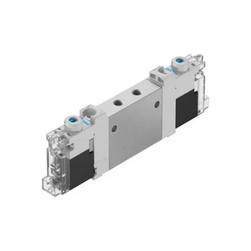 Festo 2x3/2-Way, Closed, Monostable Pneumatic Solenoid Valve - Electrical M5 VUVG Series 24V - VUVG-LK10-T32C-AT-M5-1H2L-F1A product image