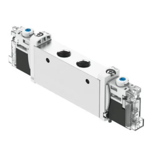 Festo 2x3/2-Way, Closed, Monostable Pneumatic Solenoid Valve - Electrical G 1/8 VUVG Series 24V - VUVG-L14-T32C-AZT-G18-1H2L-F1A product image