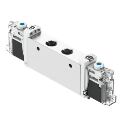 Festo 2x3/2-Way, Closed, Monostable Pneumatic Solenoid Valve - Electrical G 1/8 VUVG Series 24V - VUVG-L14-T32C-MZT-G18-1H2L-F1A product image