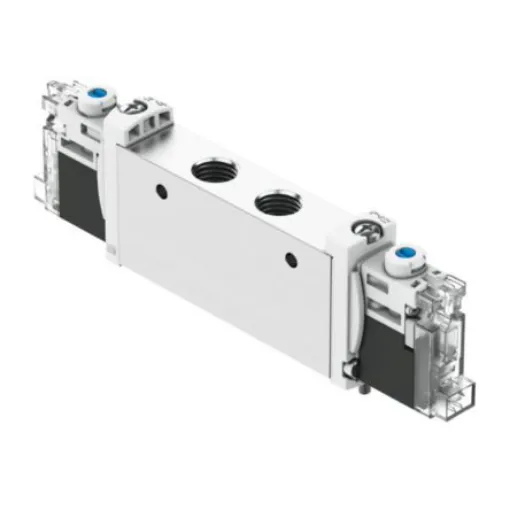 Festo 2x3/2-Way, Closed, Monostable Pneumatic Solenoid Valve - Electrical G 1/8 VUVG Series 24V - VUVG-L14-T32C-MT-G18-1H2L-F1A product image