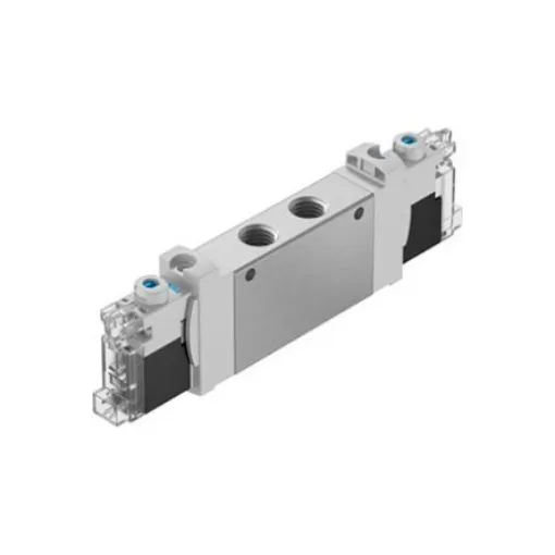 Festo 2x3/2-Way, Closed, Monostable Pneumatic Solenoid Valve - Electrical G 1/8 VUVG Series 24V - VUVG-LK14-T32C-AT-G18-1H2L-F1A product image