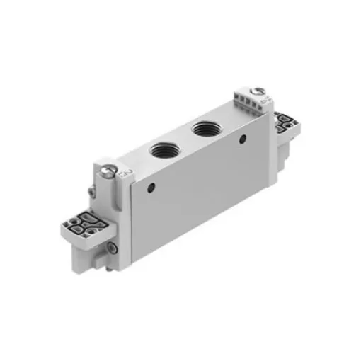 Festo 2x3/2-Way, Closed, Monostable Pneumatic Solenoid Valve - Electrical G 1/4 VUVG Series - VUVG-L18-T32H-A-G14-P1 product image