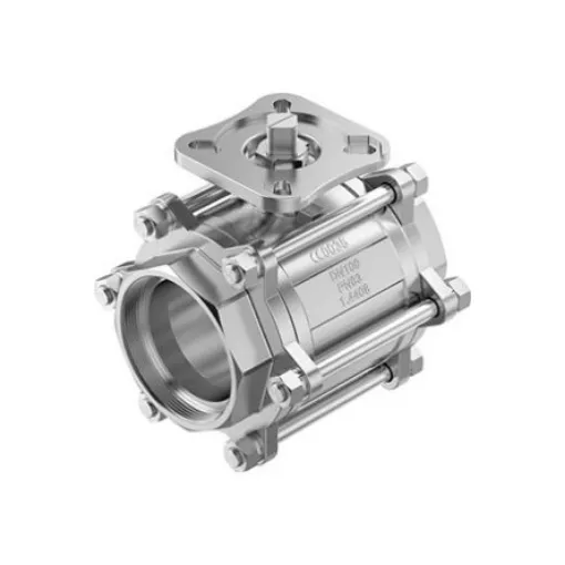 Festo Stainless Steel Ball Valve, Ball Valve, Flanged, 96mm, 63bar Operating Pressure - VZBE-4-WA-63-T-2-F1012-V15V15 product image