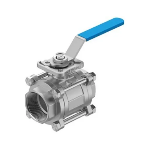 Festo Stainless Steel Ball Valve, Ball Valve, Threaded, NPT 2 NPTin, 50mm, 63bar Operating Pressure - VZBE-2-T-63-T-2-F0507-M-V15V15 product image