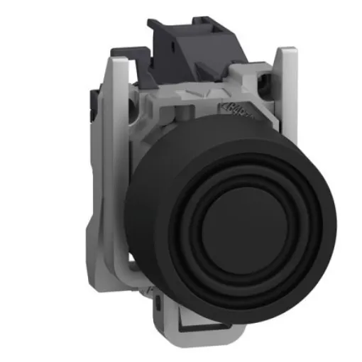 Schneider Electric XB4B Series Push Button Switch, Spring Return, Through Hole, 22mm Cutout, 1NO, 415V, IP66 - XB4BPS21GEX product image