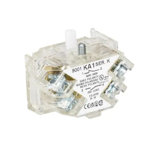 Schneider Electric Harmony 9001K Series Contact Block, 250V, 1CO - 9001KA1 product image