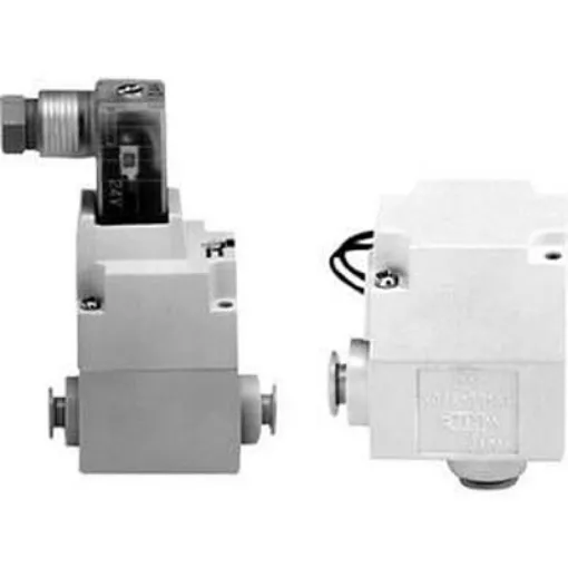 SMC Pilot Operated 2 Port Solenoid Valve Solenoid Valve - Solenoid One-touch Fitting 8 mm VQ20 Series 24V dc - VQ21A1-5G-C8-Q product image