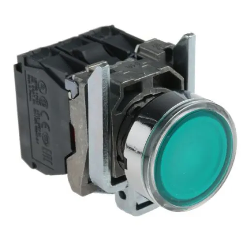 Schneider Electric Harmony XB4 Series Illuminated Push Button, Panel Mount, 22mm Cutout, SPDT, IP66, IP67, IP69(IP69K) - XB4BW33B5 product image