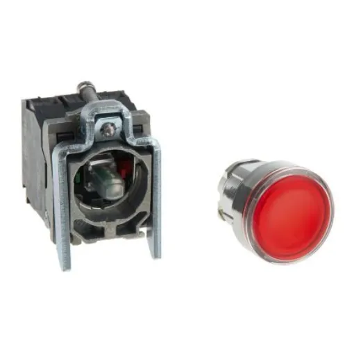 Schneider Electric Harmony XB4 Series Illuminated Push Button, Panel Mount, 22mm Cutout, SPDT, IP66, IP67, IP69(IP69K) - XB4BW34B5 product image