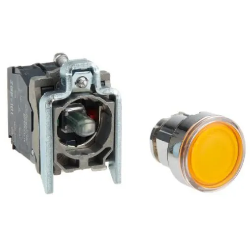 Schneider Electric Harmony XB4 Series Illuminated Push Button, Panel Mount, 22mm Cutout, SPDT, IP66, IP67, IP69(IP69K) - XB4BW35B5 product image