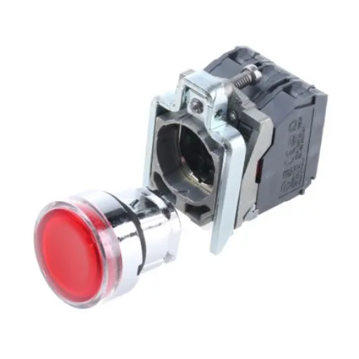 Schneider Electric Harmony XB4 Series Illuminated Push Button, Panel Mount, 22mm Cutout, SPDT, IP66, IP67, IP69(IP69K) - XB4BW3465 product image